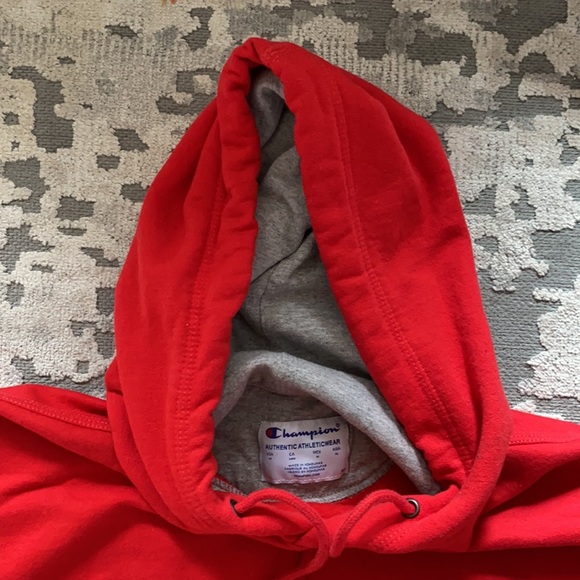Red Champion Pullover Hoodie - Picture 4 of 5